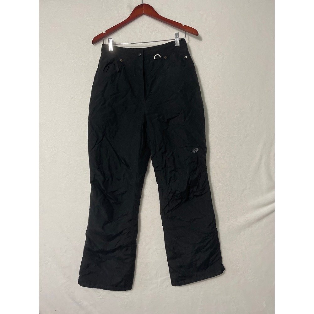 Slalom Womens Black Insulated Snow Pants Size Small Waterproof Ski Snowboard - Picture 2 of 5